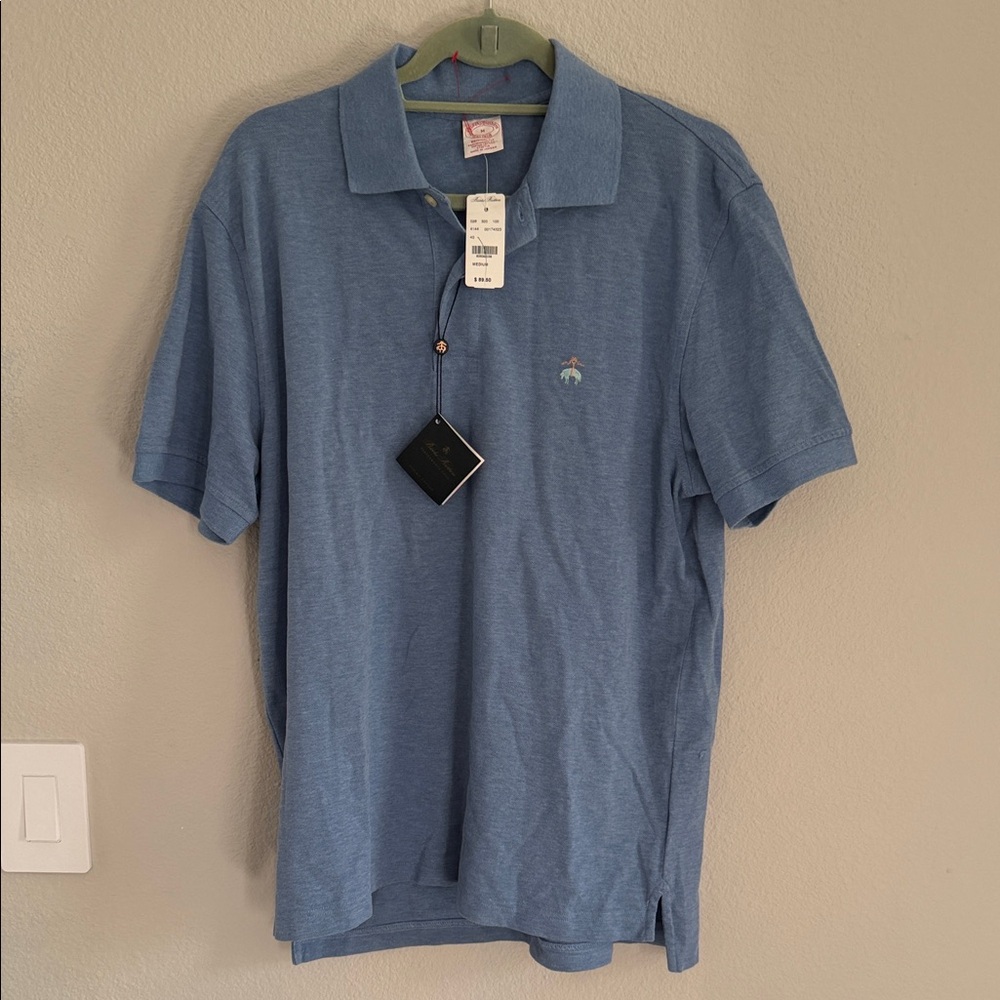 Men's Blue Polo Shirt Brooks Brothers